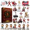 Freddie Mercury advent calendar with 24 ornaments and mini figures.