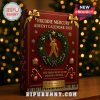 Red Freddie Mercury Christmas advent calendar box with wreath design.