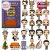 The 2025 Friends Advent Calendar with 24 Funko Pop figures of the Central Perk characters, decorated with Christmas details.