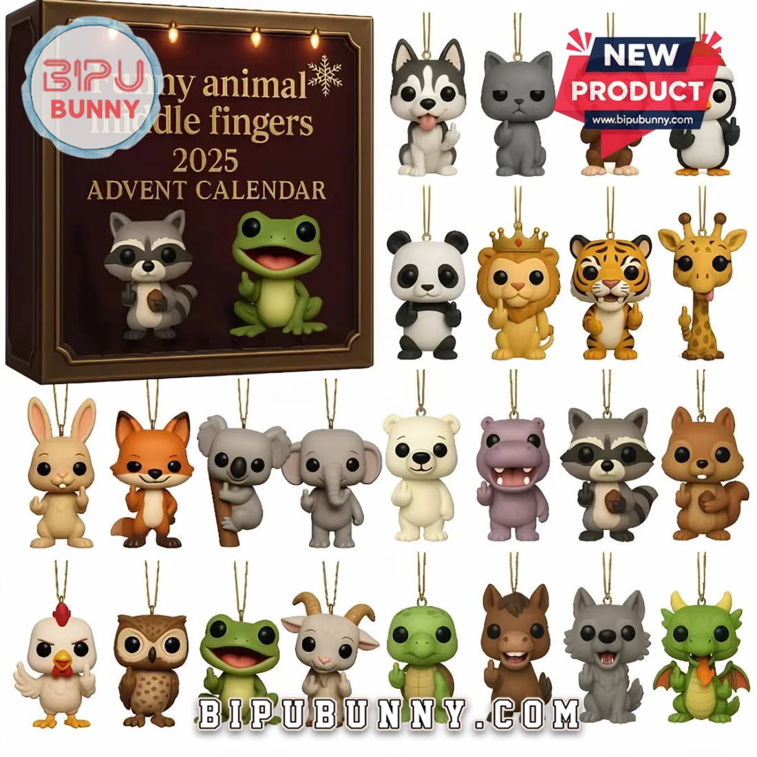 Funny Animal Middle Fingers Advent Calendar 2025 Funny Animal Middle Fingers Advent Calendar 2025