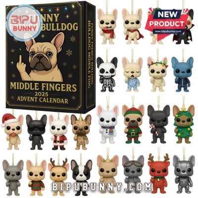 Funny French Bulldog Advent Calendar 2025