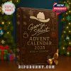 The George Strait Advent Calendar 2025 box with a leather texture and gold foil country music holiday design!