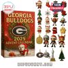 Georgia Bulldogs Advent Calendar 2025 with full set of themed ornaments.