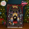 Ghost band advent calendar with gothic church window artwork and dark holiday theme.