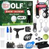 Style 2 Golf Advent Calendar 2025 showing the box and a collection of 24 practical golf-themed tools and accessories!
