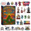 Grateful Dead 2025 Advent Calendar box with 24 themed ornaments including skeletons, bears, guitars, and VW vans.