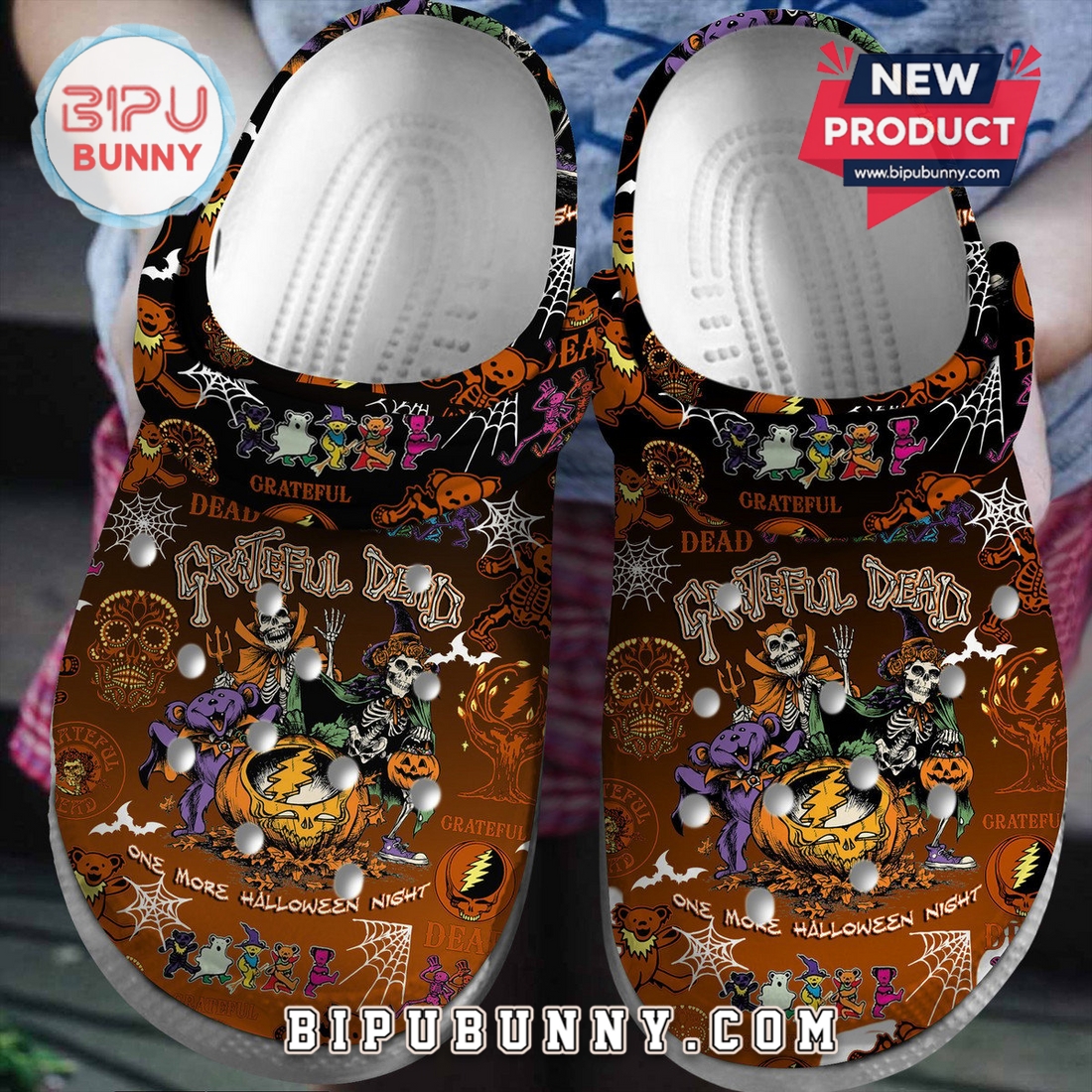 Grateful Dead Halloween Night 2025 Crocs Clogs Grateful Dead Halloween Night 2025 Crocs Clogs