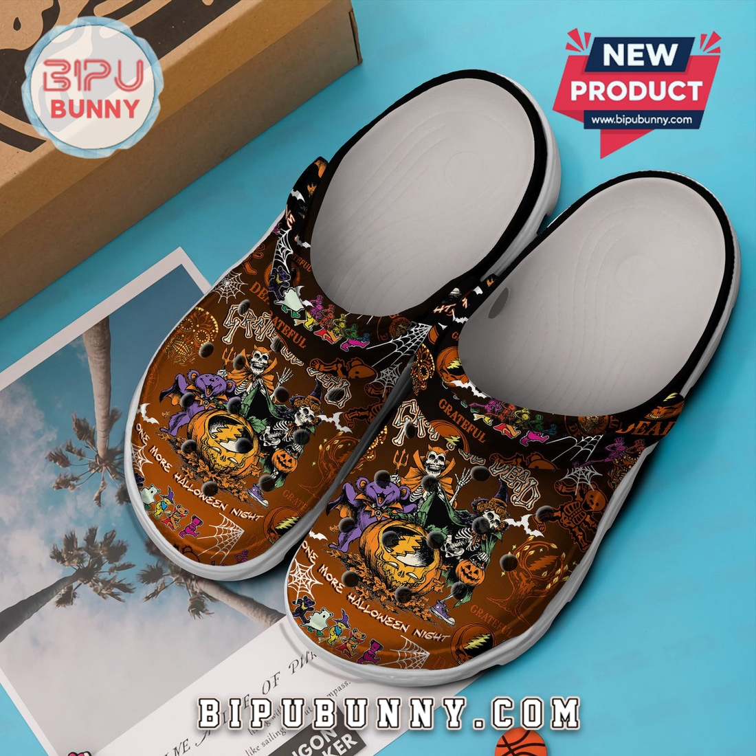 Grateful Dead Halloween Night 2025 Crocs Clogs Grateful Dead Halloween Night 2025 Crocs Clogs