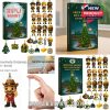 Green Bay Packers advent calendar with mini collectible figures and team-themed ornaments.