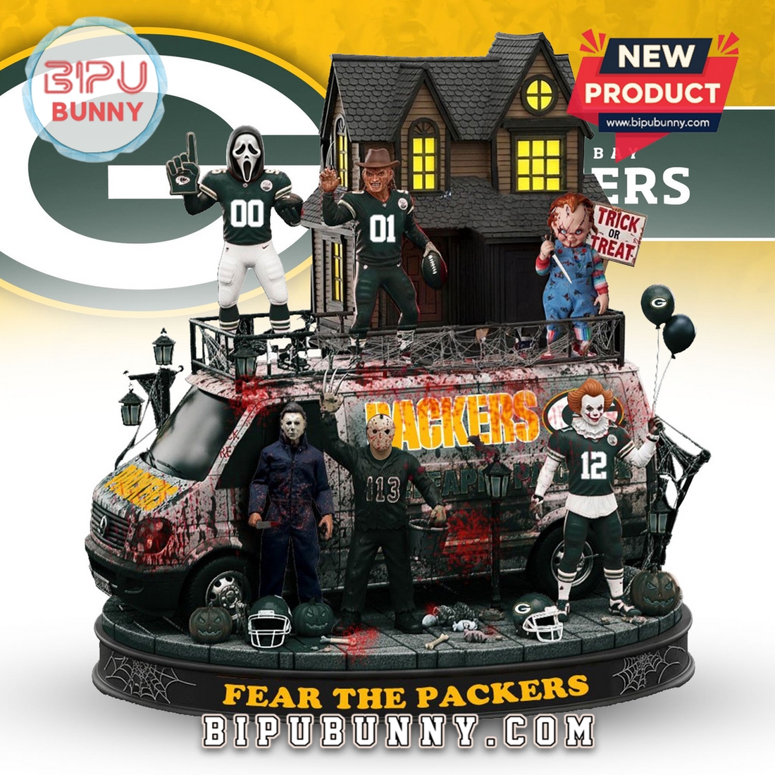Green Bay Packers Halloween Collectible Figures Green Bay Packers Halloween Collectible Figures