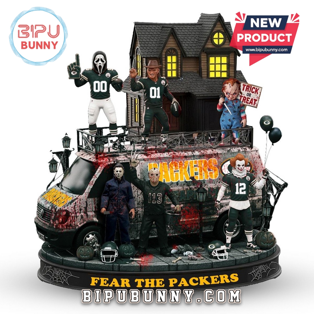 Green Bay Packers Halloween Collectible Figures Green Bay Packers Halloween Collectible Figures