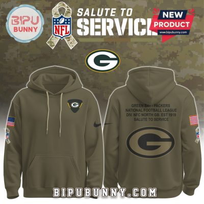 Green Bay Packers NFL Salute to Service Hoodie 2025