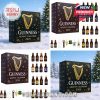 Guinness Advent Calendar 2025 black and gold box with 24 mini beer bottle and accessory ornaments!