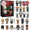 Halloween Countdown 2025 box with mini figurines of horror movie characters like Chucky, Annabelle, and Frankenstein.
