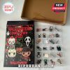 Opened Halloween Countdown 2025 box showing plastic tray filled with mini horror figurines.