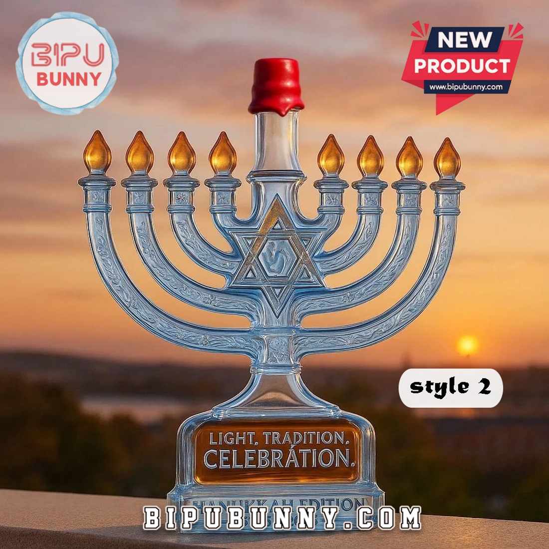 Hanukkah Menorah Whiskey Bottle 2025 Hanukkah Menorah Whiskey Bottle 2025