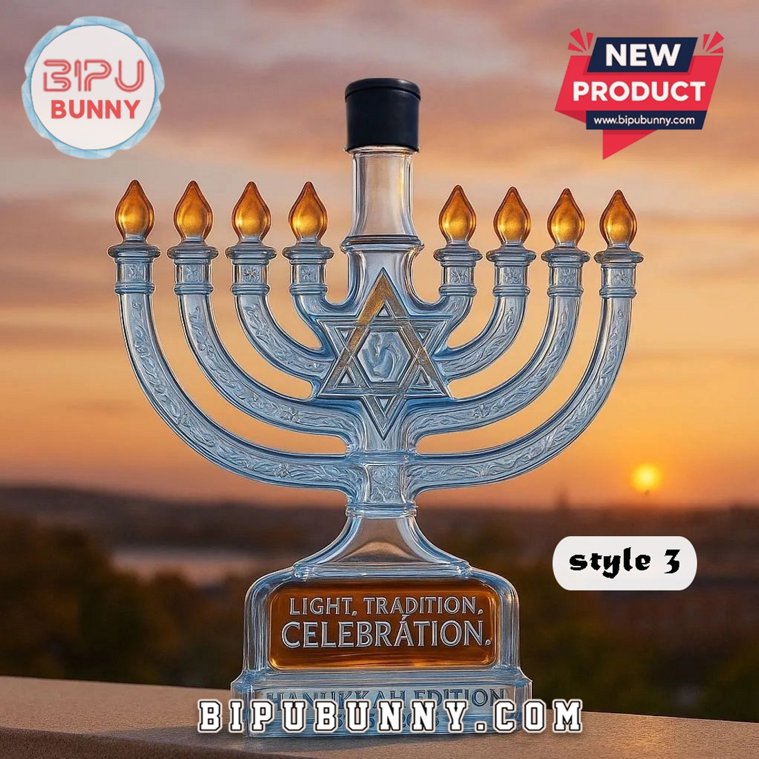 Hanukkah Menorah Whiskey Bottle 2025 Hanukkah Menorah Whiskey Bottle 2025