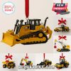 Construction vehicles from the Heavy Equipment Advent Calendar 2025, featuring miniature bulldozers and diggers.