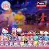 Hello Kitty and Sanrio mini figurines in pastel setting with blurred lights!