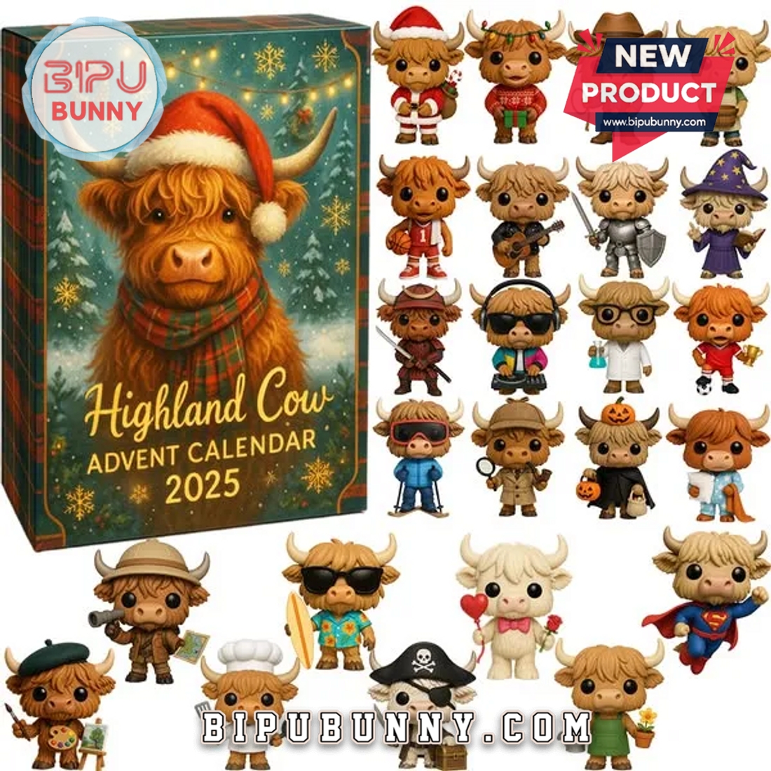 Highland Cow Advent Calendar 2025 Highland Cow Advent Calendar 2025