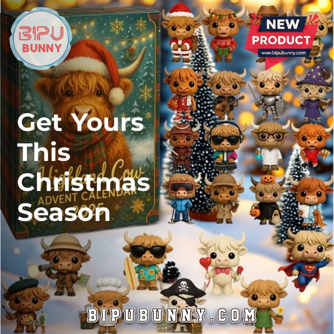 Highland Cow Advent Calendar 2025 Highland Cow Advent Calendar 2025