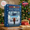 Home Alone 35th Anniversary Advent Calendar box next to gifts and a Christmas tree!