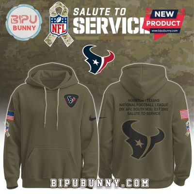 Houston Texans NFL Salute to Service Hoodie 2025