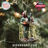 Hozier Christmas ornament with microphone, Santa hat, and guitar!