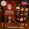 Indiana Hoosiers Advent Calendar box displayed with a selection of miniature collectible funko pop style ornaments!