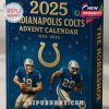 Indianapolis Colts 2025 Advent Calendar box with the Colts players and iconic horseshoe logo design.