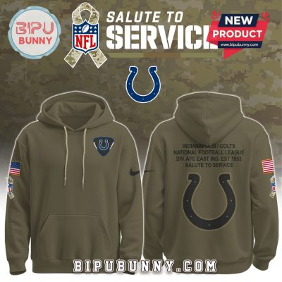 Indianapolis Colts NFL Salute to Service Hoodie 2025
