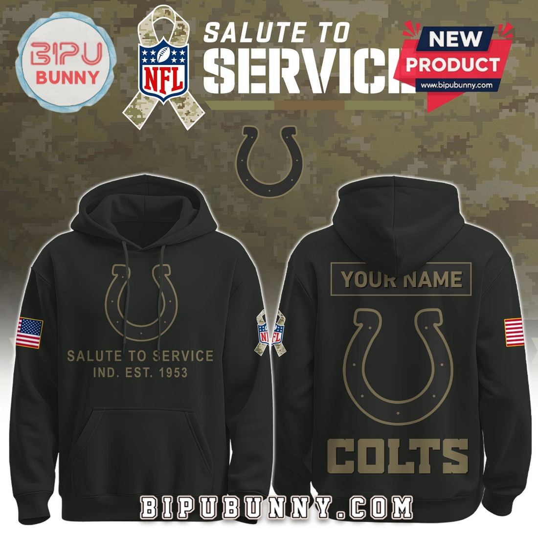 Indianapolis Colts Nike 2025 Salute to Service Pullover Hoodie Indianapolis Colts Nike 2025 Salute to Service Pullover Hoodie