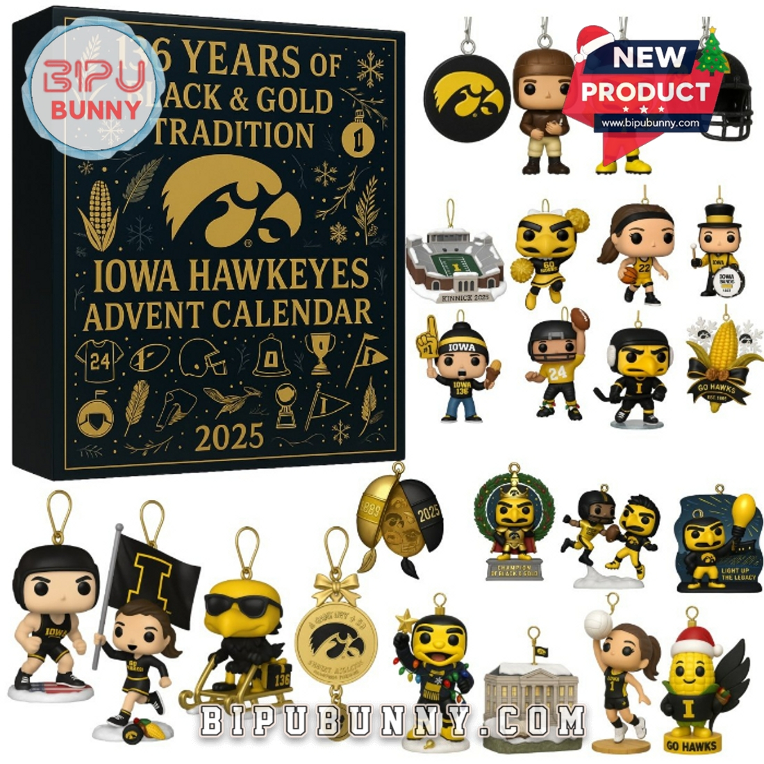 Iowa Hawkeyes 136th Anniversary Advent Calendar Iowa Hawkeyes 136th Anniversary Advent Calendar