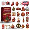 Iowa State Cyclones Advent Calendar with football-themed and team-inspired ornaments.