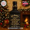 Jack Daniel's 150th Anniversary Advent Calendar placed near a fireplace.