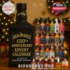 The Jack Daniel's 150th Anniversary Advent Calendar with a festive design.