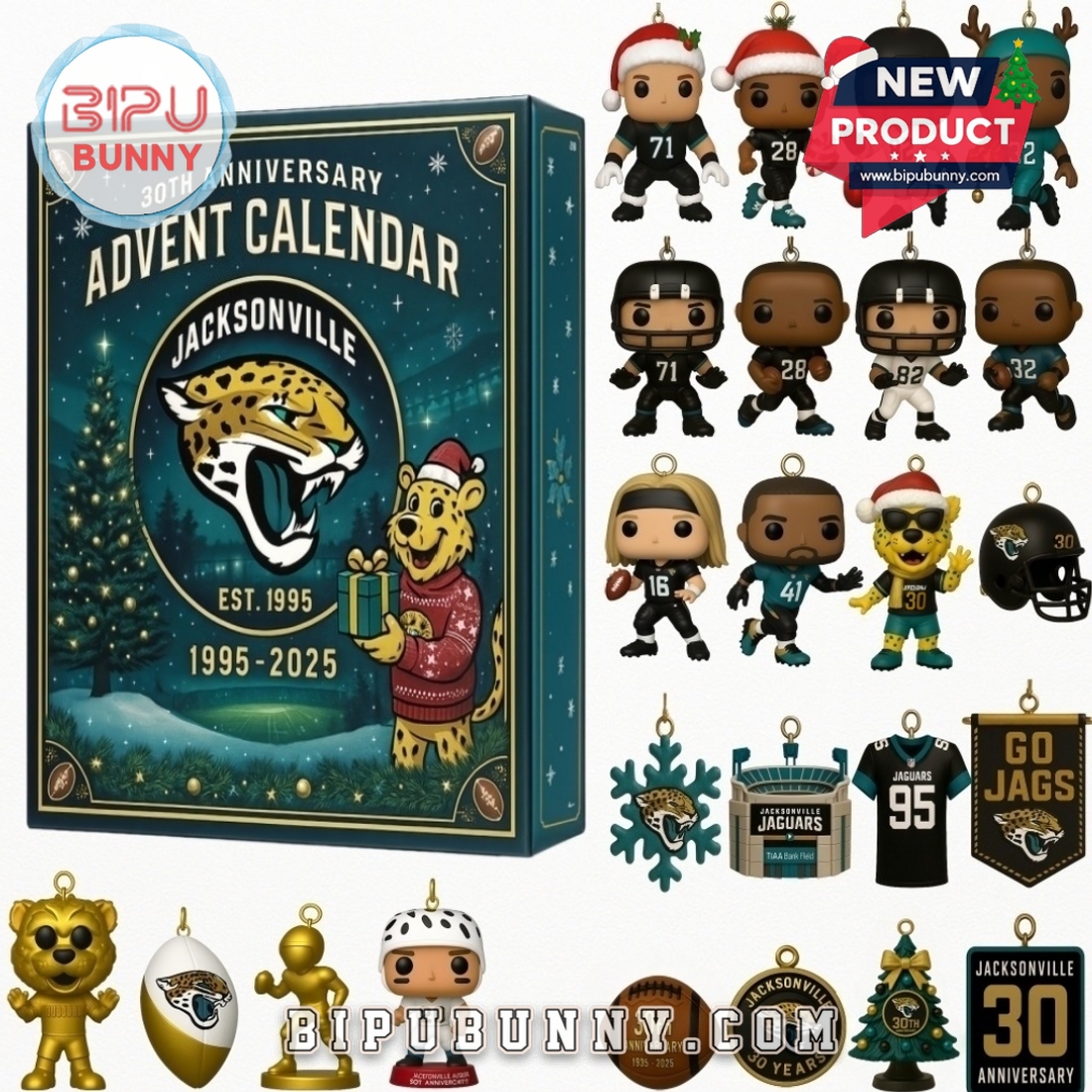 Jacksonville Jaguars 30th Anniversary Advent Calendar Jacksonville Jaguars 30th Anniversary Advent Calendar