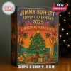 2025 Jimmy Buffett Advent Calendar showcasing Christmas tree and tropical-themed designs.
