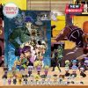 JoJo anime advent calendar with vintage background and chibi figures.