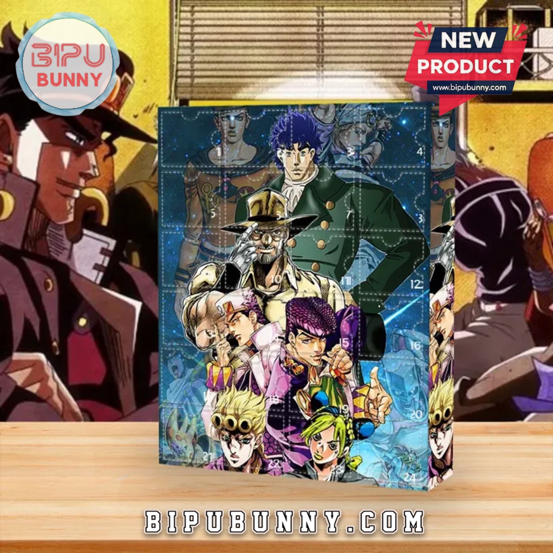 JoJo’s Bizarre Adventure Advent Calendar, The One With 24 Little Doors JoJo’s Bizarre Adventure Advent Calendar, The One With 24 Little Doors