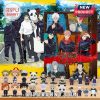 Jujutsu Kaisen countdown calendar with anime figures and product display.