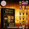 Justin Bieber Advent Calendar 2025 box and all 24 miniature Funko Pop style ornaments!