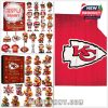 Kansas City Chiefs Advent Calendar collection showing a funko pop style set and a rubber duck ornament set!