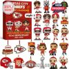 Kansas City Chiefs Style 1 Advent Calendar with 24 funko pop style miniature doll and team-themed ornaments!