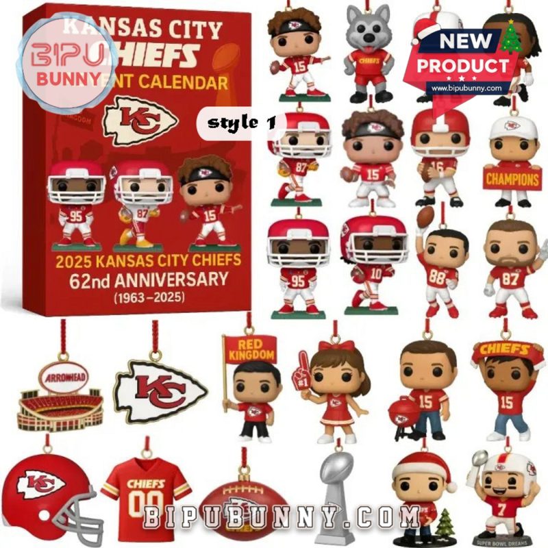 Kansas City Chiefs Advent Calendar Christmas 2025
