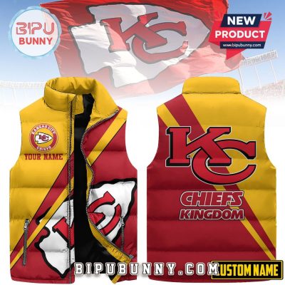Kansas City Chiefs Custom Puffer Jacket 2025
