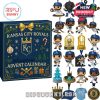 Front view of the Kansas City Royals Advent Calendar with festive design and team logos.