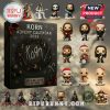 Korn Advent Calendar 2025 featuring band member ornaments in festive attire.