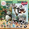 Kung Fu Panda Advent Calendar with collectible panda figures behind each door.