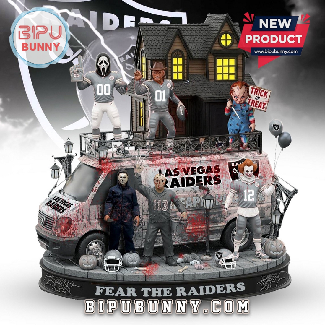 Las Vegas Raiders Halloween Collectible Figures Las Vegas Raiders Halloween Collectible Figures